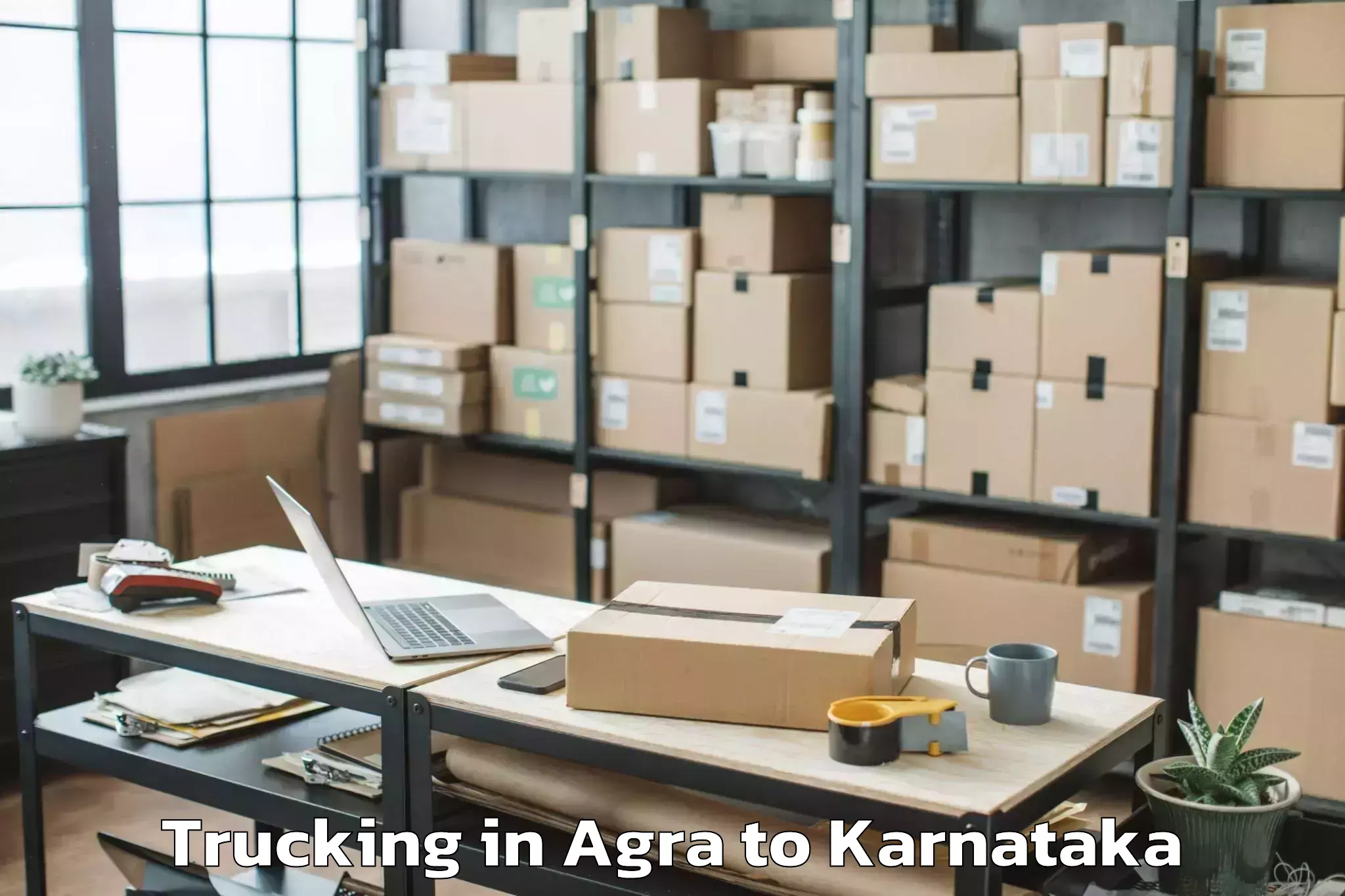 Book Agra to Davangere University Davangere Trucking Online